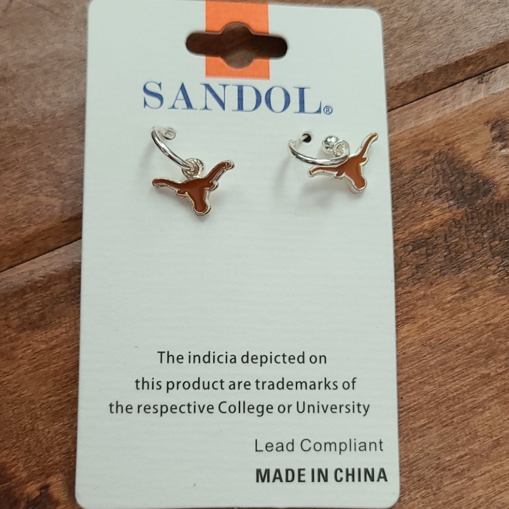 UT longhorn earrings